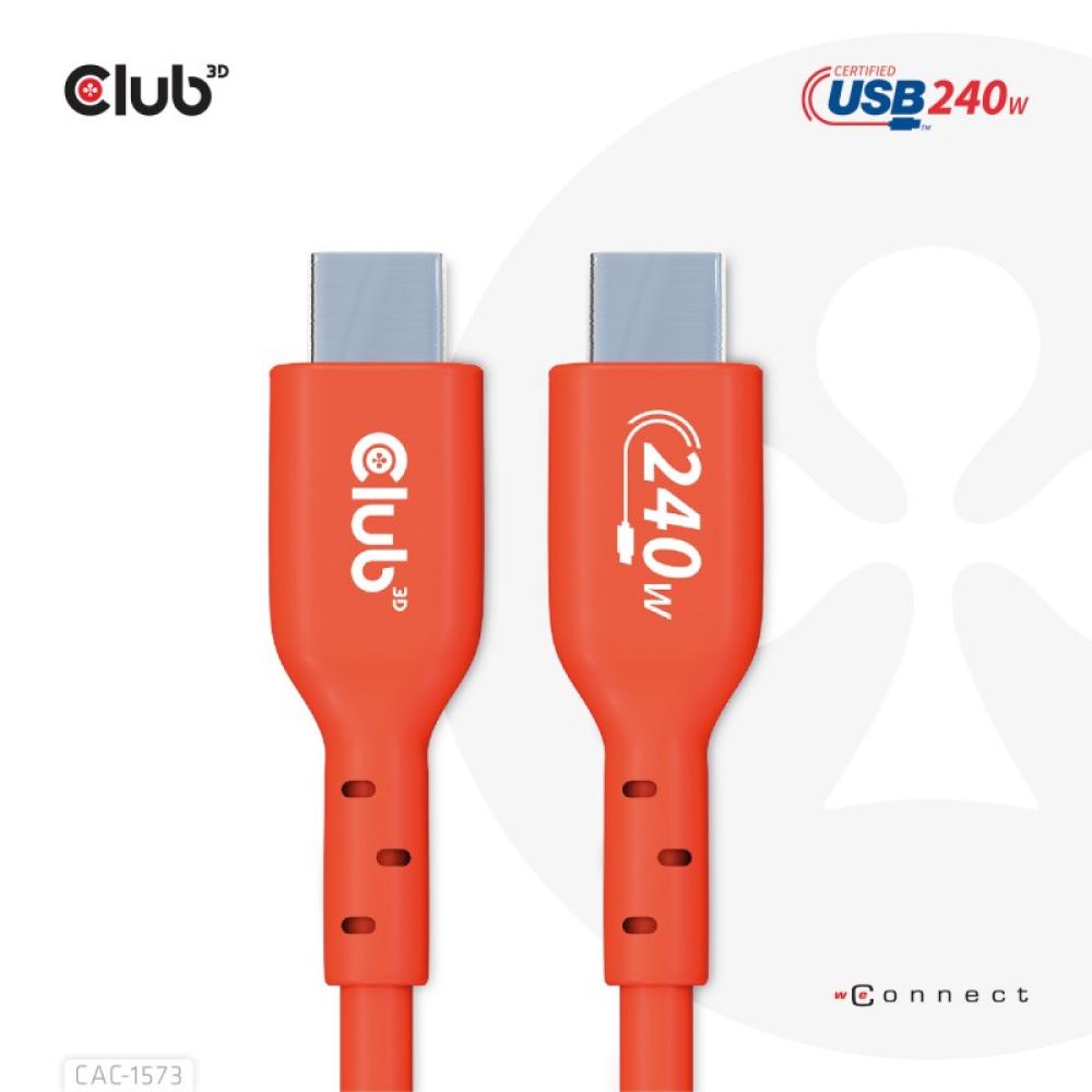 CLUB3D - CAC-1573 cable USB USB 2.0 2 m USB C Rojo
