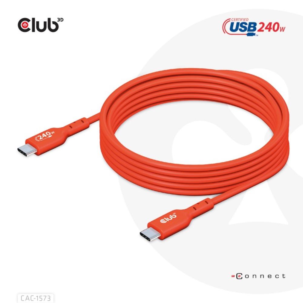 CLUB3D - CAC-1573 cable USB USB 2.0 2 m USB C Rojo