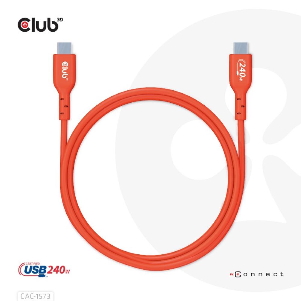 CLUB3D - CAC-1573 cable USB USB 2.0 2 m USB C Rojo