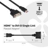 CLUB3D - HDMI to DVI Single Link Passive Adapter
