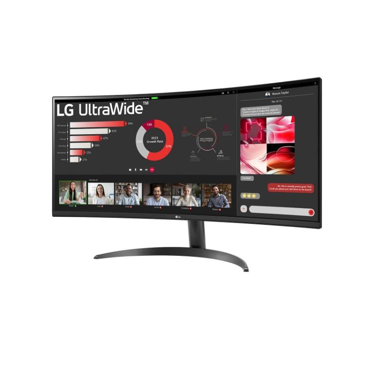LG - 34WR50QK-B pantalla para PC 86,4 cm (34") 3440 x 1440 Pixeles Wide Quad HD Negro - 34WR50QK-B