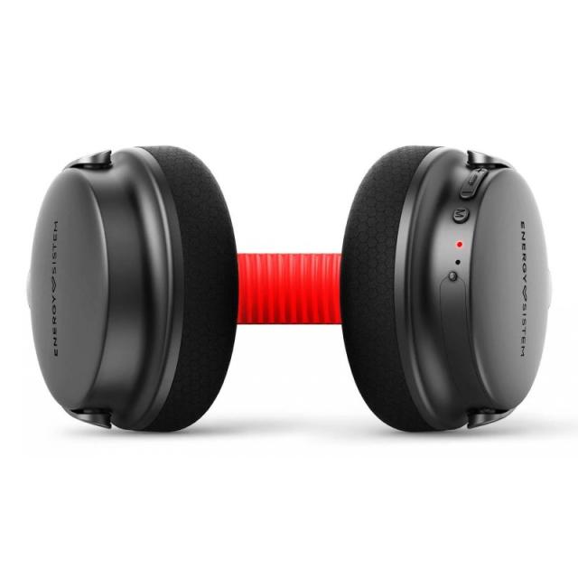Energy Sistem - Power Sport Auriculares Inalámbrico y alámbrico Diadema Deportes USB Tipo C Bluetooth Negro, Rojo