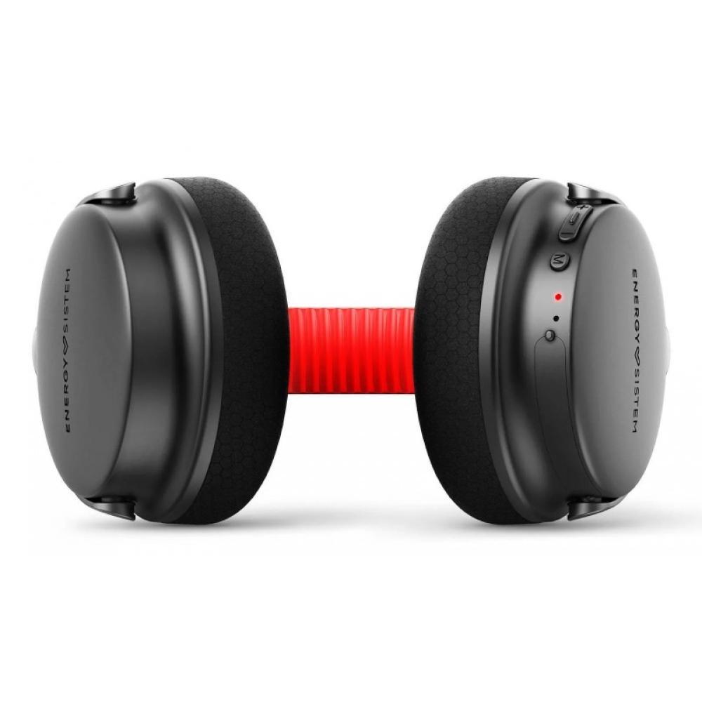 Energy Sistem - Power Sport Auriculares Inalámbrico y alámbrico Diadema Deportes USB Tipo C Bluetooth Negro, Rojo