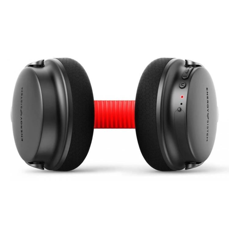 Energy Sistem - Power Sport Auriculares Inalámbrico y alámbrico Diadema Deportes USB Tipo C Bluetooth Negro, Rojo