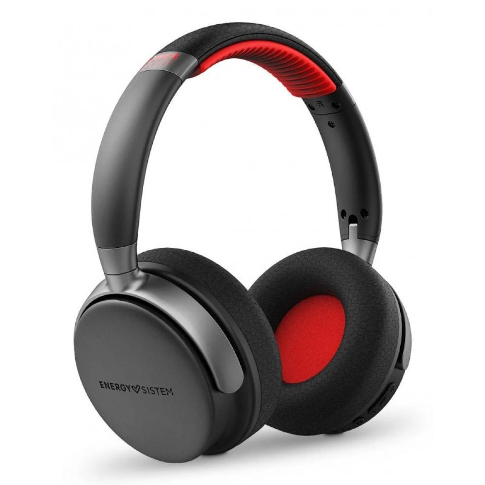 Energy Sistem - Power Sport Auriculares Inalámbrico y alámbrico Diadema Deportes USB Tipo C Bluetooth Negro, Rojo