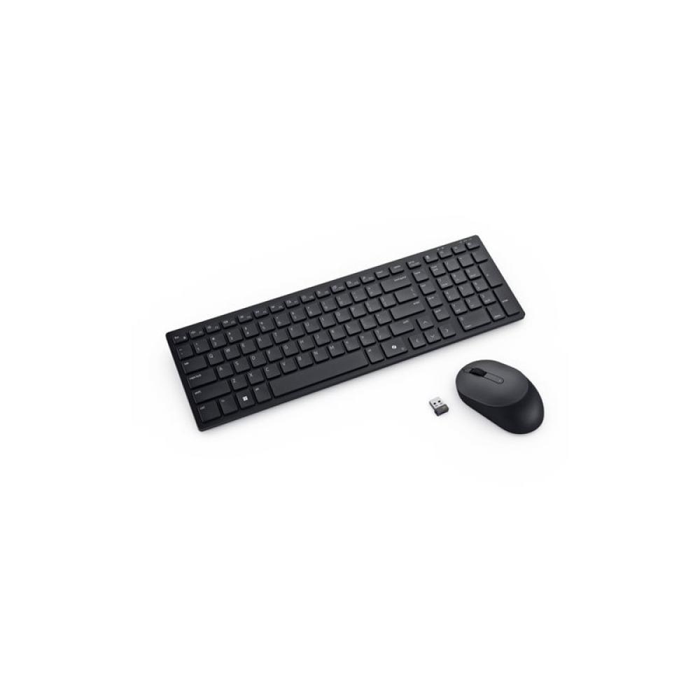 DELL - KM555 teclado Ratón incluido Universal RF Wireless + Bluetooth QWERTY Español Negro