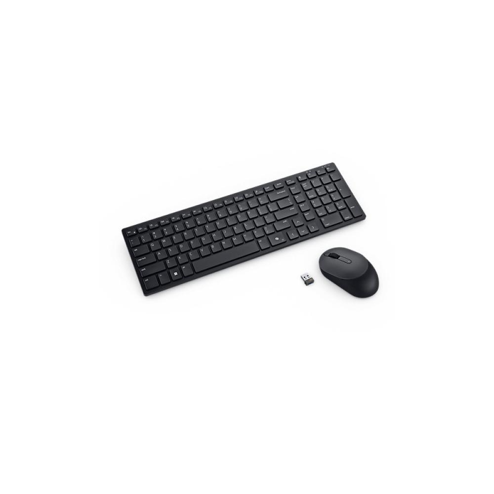 DELL - KM555 teclado Ratón incluido Universal RF Wireless + Bluetooth QWERTY Español Negro