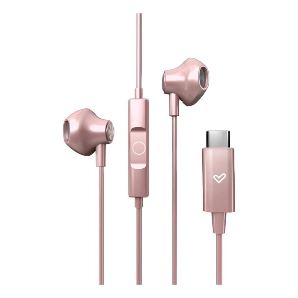 Energy Sistem - EasyPods Auriculares Alámbrico Dentro de oído Llamadas/Música USB Tipo C Oro rosa