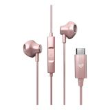 Energy Sistem - EasyPods Auriculares Alámbrico Dentro de oído Llamadas/Música USB Tipo C Oro rosa