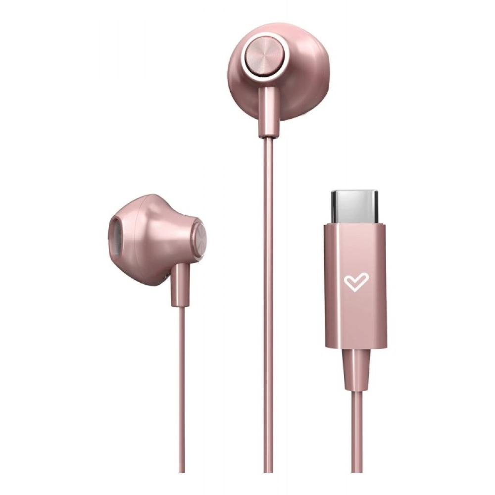 Energy Sistem - EasyPods Auriculares Alámbrico Dentro de oído Llamadas/Música USB Tipo C Oro rosa