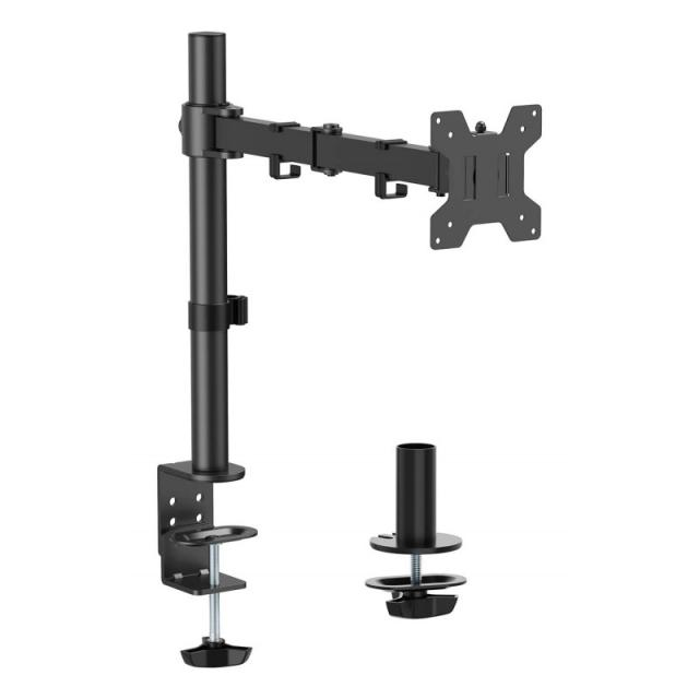AISENS - Soporte de mesa eco giratorio e inclinable para monitor/TV 10kg (3 Pivotes, 1 Brazos) de 17-32, Negro