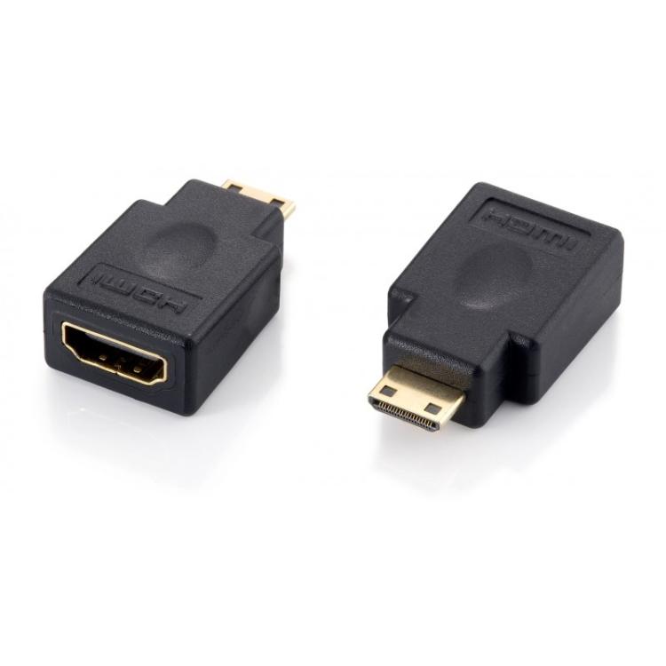 Equip - 118914 cambiador de género para cable HDMI A HDMI C Negro