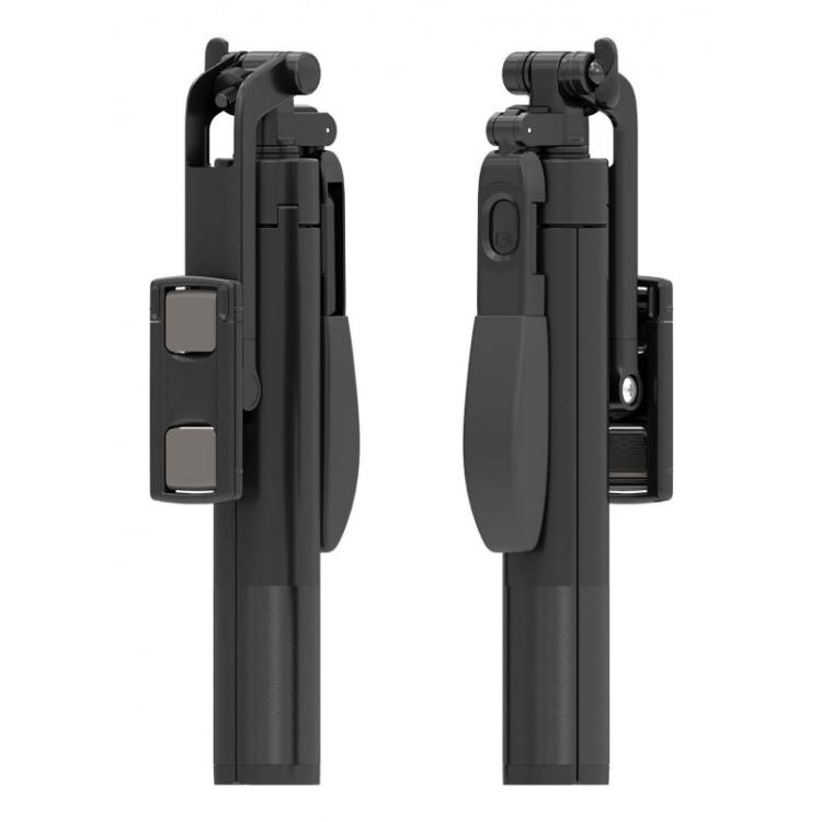 AISENS - Palo Tripode Para Selfie Con Mando A Distancia Bluetooth 3 En 1, Negro