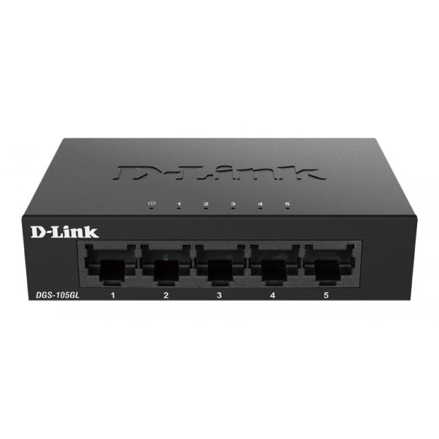 D-Link - DGS-105GL/E switch No administrado Gigabit Ethernet (10/100/1000) Negro