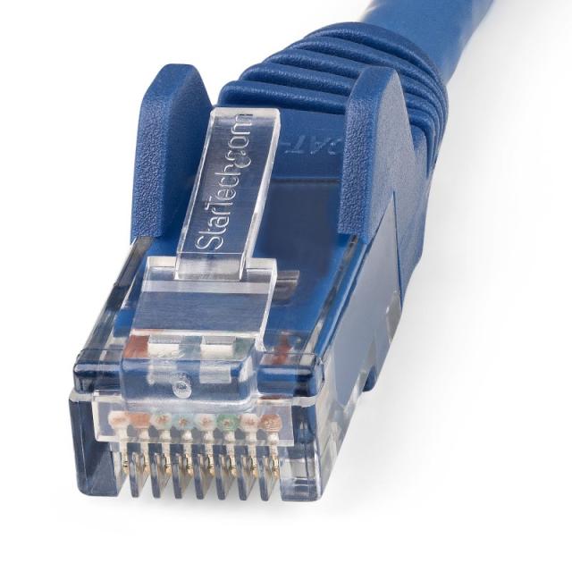 StarTech.com - Cable Ethernet CAT6 de 50cm - LSZH - Cable de Red de 10 Gigabits de 650MHz y PoE de 100W UTP sin - N6LPATCH50CMBL