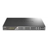 D-Link - DSS-200G-28MP/E switch Gestionado L2 Gigabit Ethernet (10/100/1000) Energía sobre Ethernet (PoE) 1U Gris