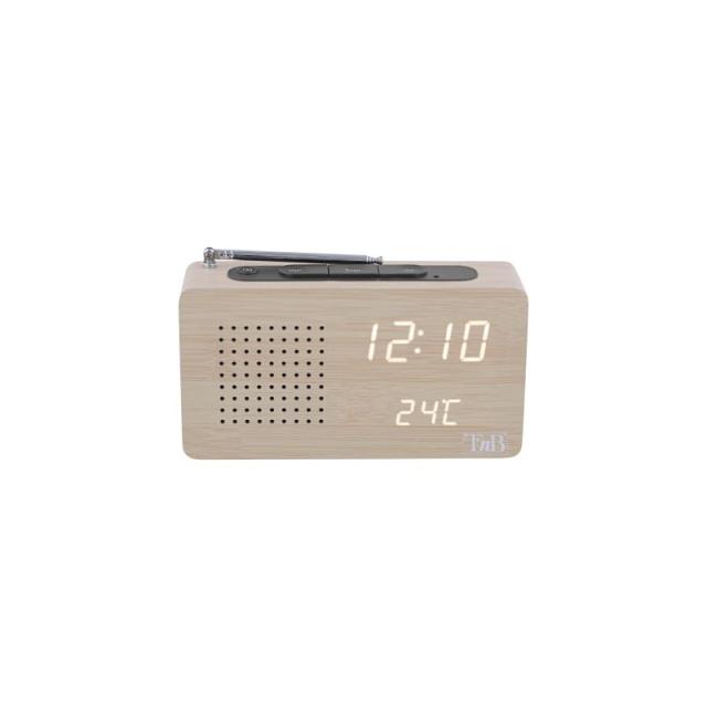 T''nB - CLOCKFMWD radio Reloj Digital Madera