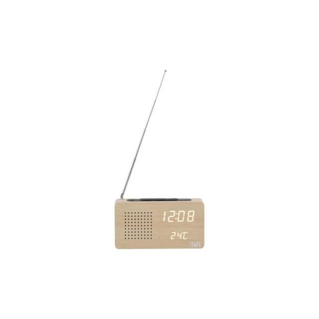 T''nB - CLOCKFMWD radio Reloj Digital Madera