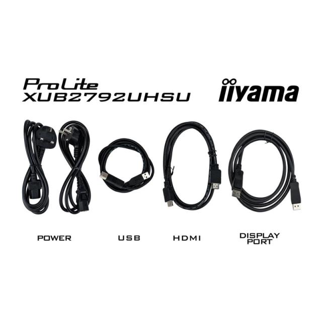 iiyama - ProLite XUB2792UHSU-B6 pantalla para PC 68,6 cm (27") 3840 x 2160 Pixeles 4K Ultra HD LED Negro