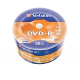 Verbatim - DVD-R Matt Silver en Wrap Spindle (bobina envuelta) de 50 unidades