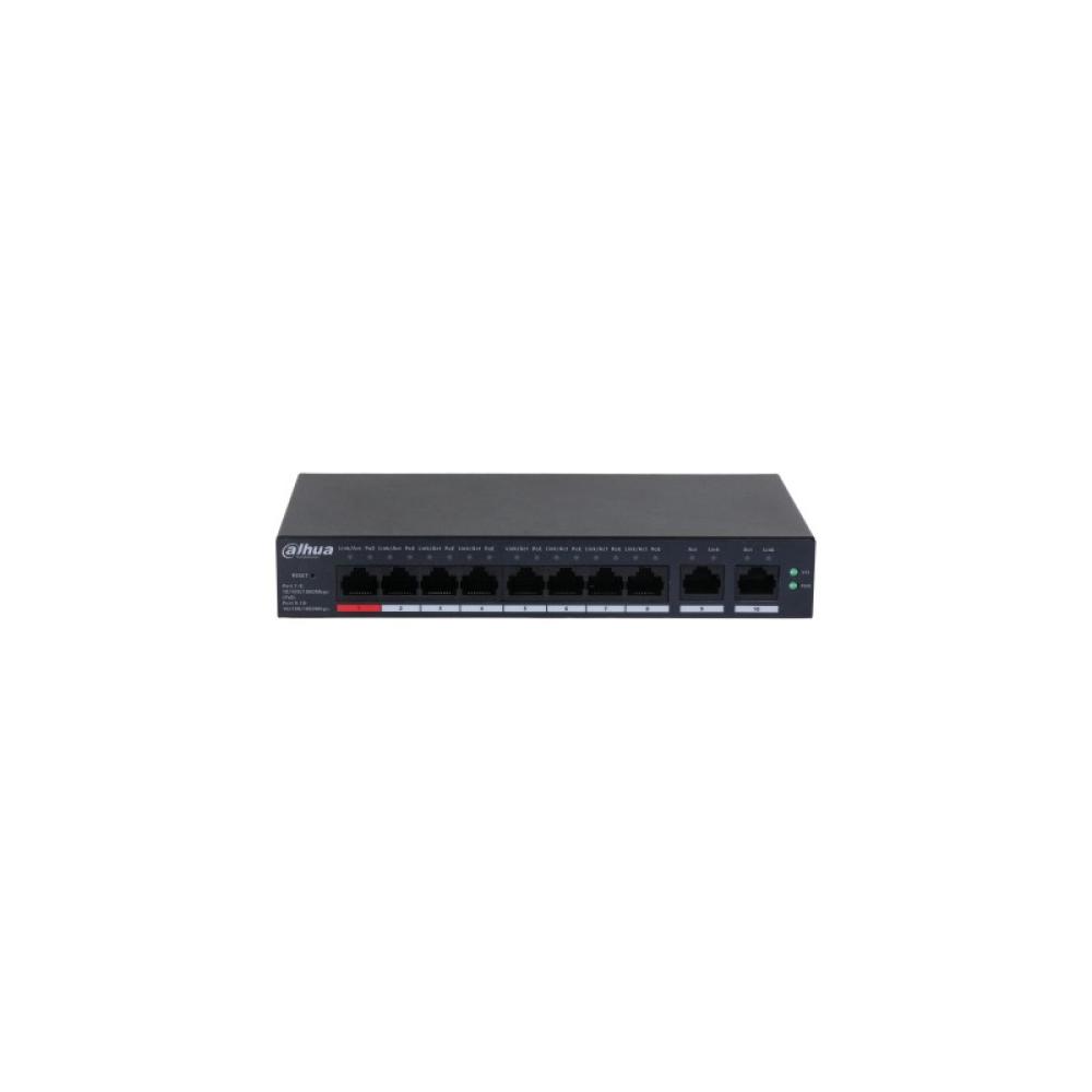 Dahua Technology - DH-CS4010-8GT-110 switch Gestionado L2 Gigabit Ethernet (10/100/1000) Energía sobre Ethernet (PoE) Negro