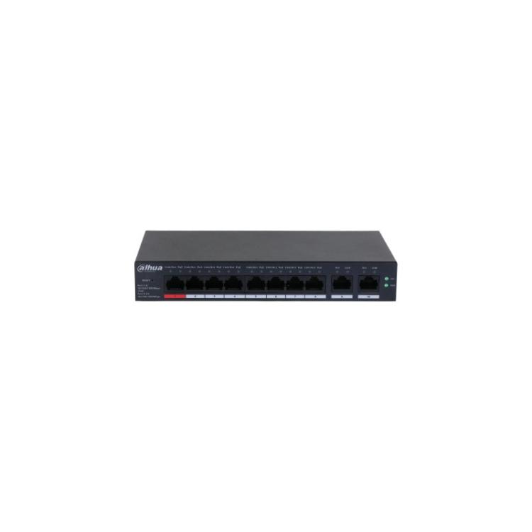 Dahua Technology - DH-CS4010-8GT-110 switch Gestionado L2 Gigabit Ethernet (10/100/1000) Energía sobre Ethernet (PoE) Negro