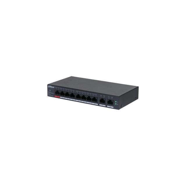 Dahua Technology - DH-CS4010-8GT-110 switch Gestionado L2 Gigabit Ethernet (10/100/1000) Energía sobre Ethernet (PoE) Negro
