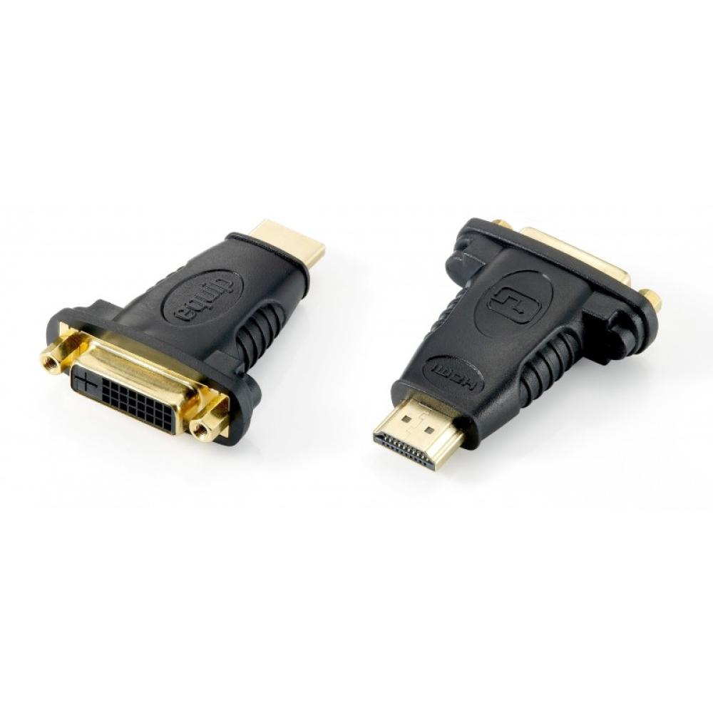 Equip - 118909 cambiador de género para cable DVI (24+1) HDMI A Negro