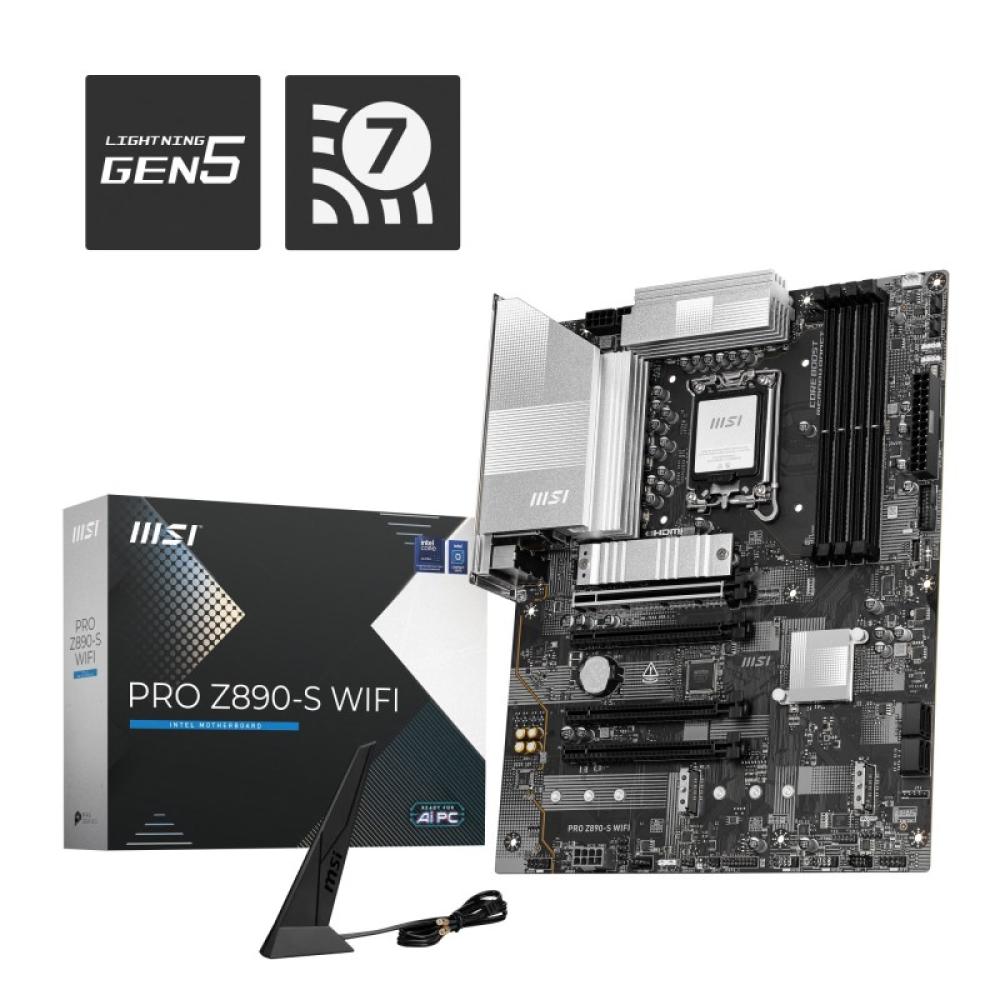 MSI - PRO Z890-S WIFI placa base Intel Z890 LGA 1851 (Socket V1) ATX