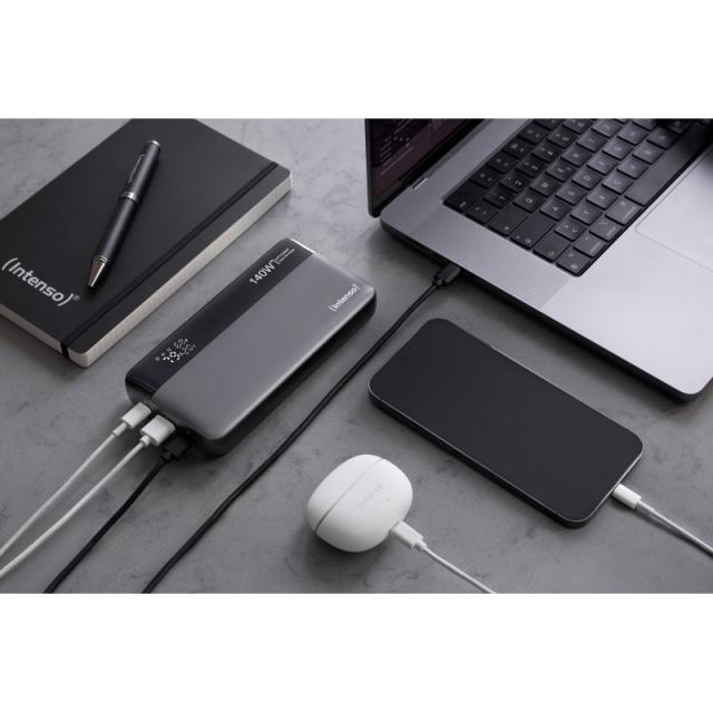 Intenso - 7350060 batería externa Ión de litio 25000 mAh Negro, Gris
