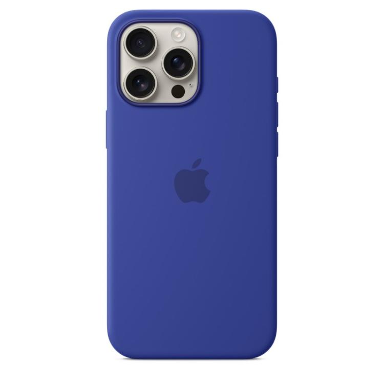 Apple - Funda de silicona con MagSafe para el iPhone 16 Pro Max - Azul ultramar