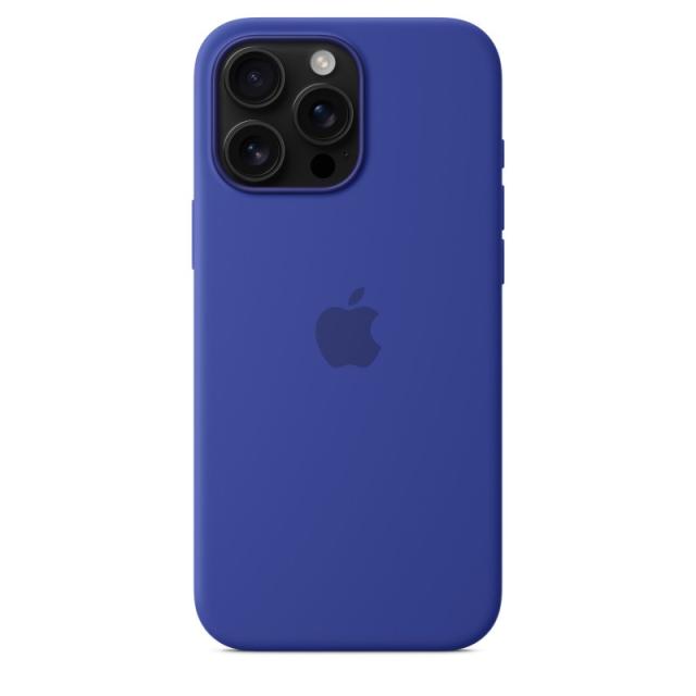 Apple - Funda de silicona con MagSafe para el iPhone 16 Pro Max - Azul ultramar