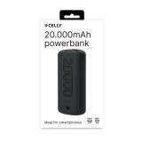 Celly - PBE20000EVOBK batería externa Litio 20000 mAh Negro