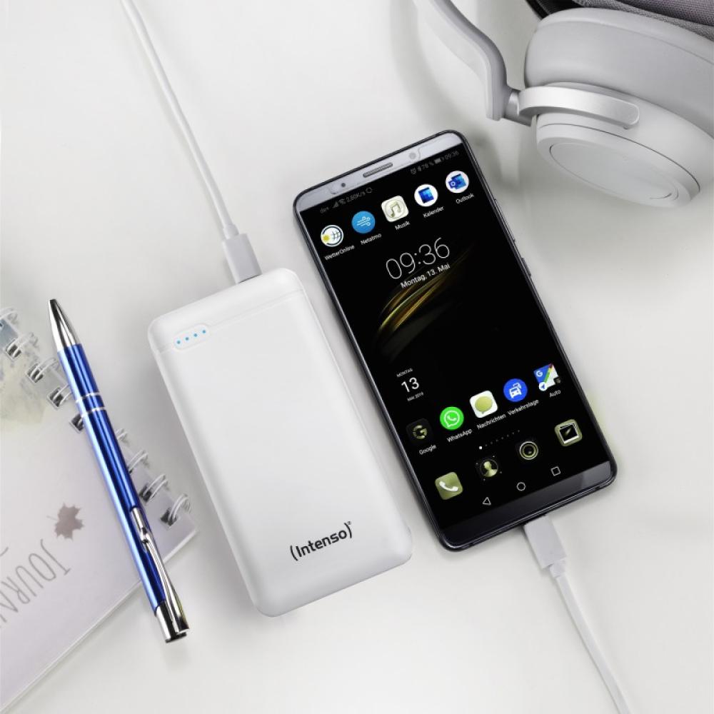 Intenso - XS20000 Powerbank Zusatzakku LiPo 20000 mAh 7313552 Polímero de litio Blanco