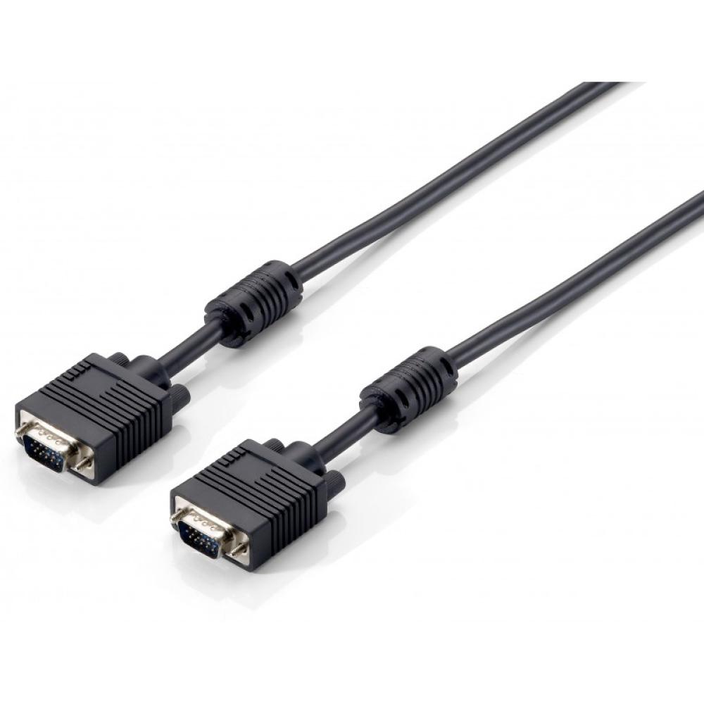 Equip - 118814 cable VGA 10 m VGA (D-Sub) Negro
