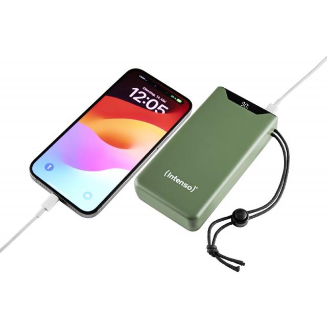 Intenso - 7332057 batería externa Polímero de litio 20000 mAh Verde