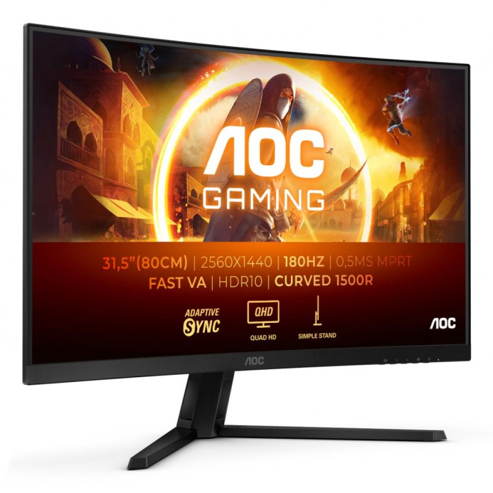 AOC - G4 CQ32G4VE pantalla para PC 80 cm (31.5") 2560 x 1440 Pixeles Quad HD LCD Negro, Gris