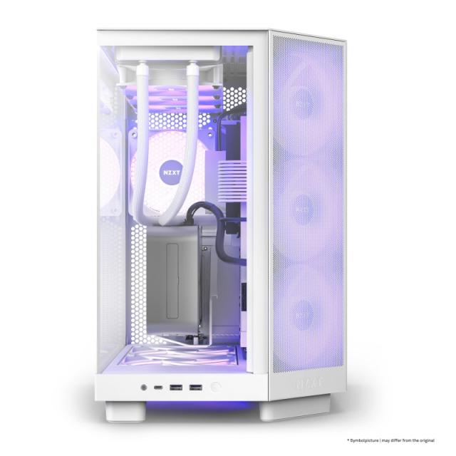 NZXT - H6 Flow RGB Midi Tower Blanco