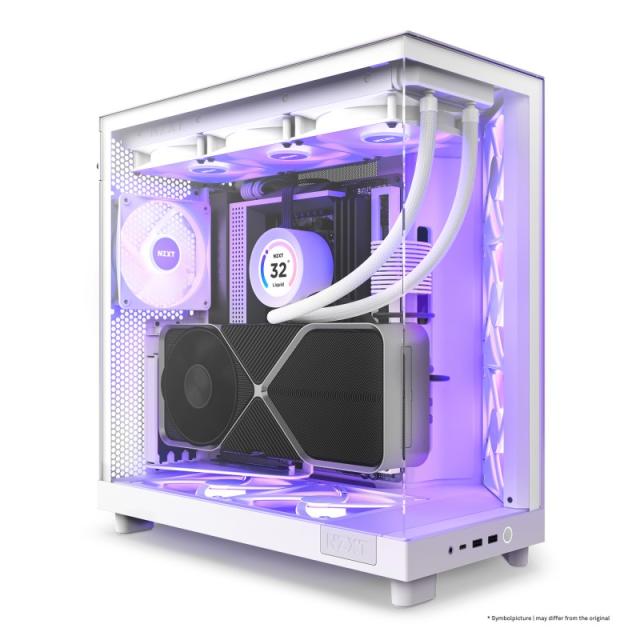 NZXT - H6 Flow RGB Midi Tower Blanco