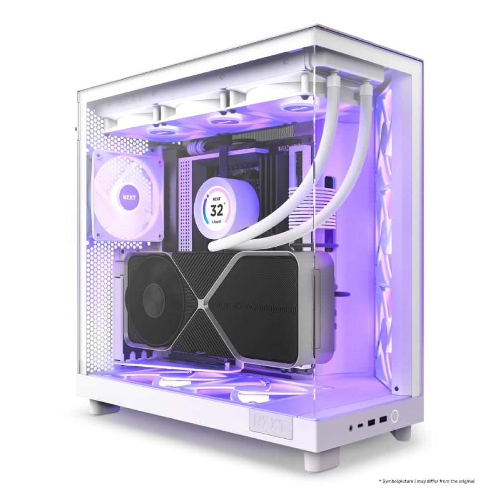 NZXT - H6 Flow RGB Midi Tower Blanco