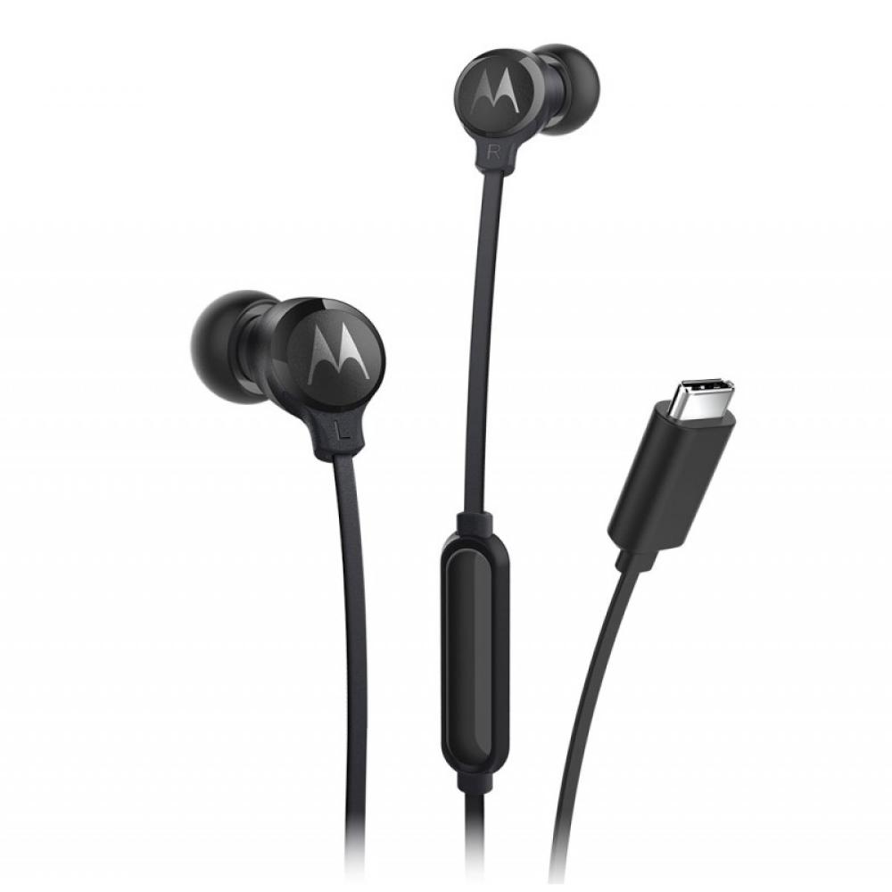 Motorola - EARBUDS3CS auricular y casco Auriculares Alámbrico Dentro de oído Llamadas/Música USB Tipo C Negro