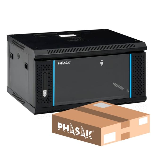 Phasak - Mural Rack Pro 19" 6U Desmontado - Envio Flat Pack - PHO 2106D