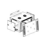 Phasak - Mural Rack Pro 19" 9U Desmontado - Envio Flat Pack - PHO 2109D