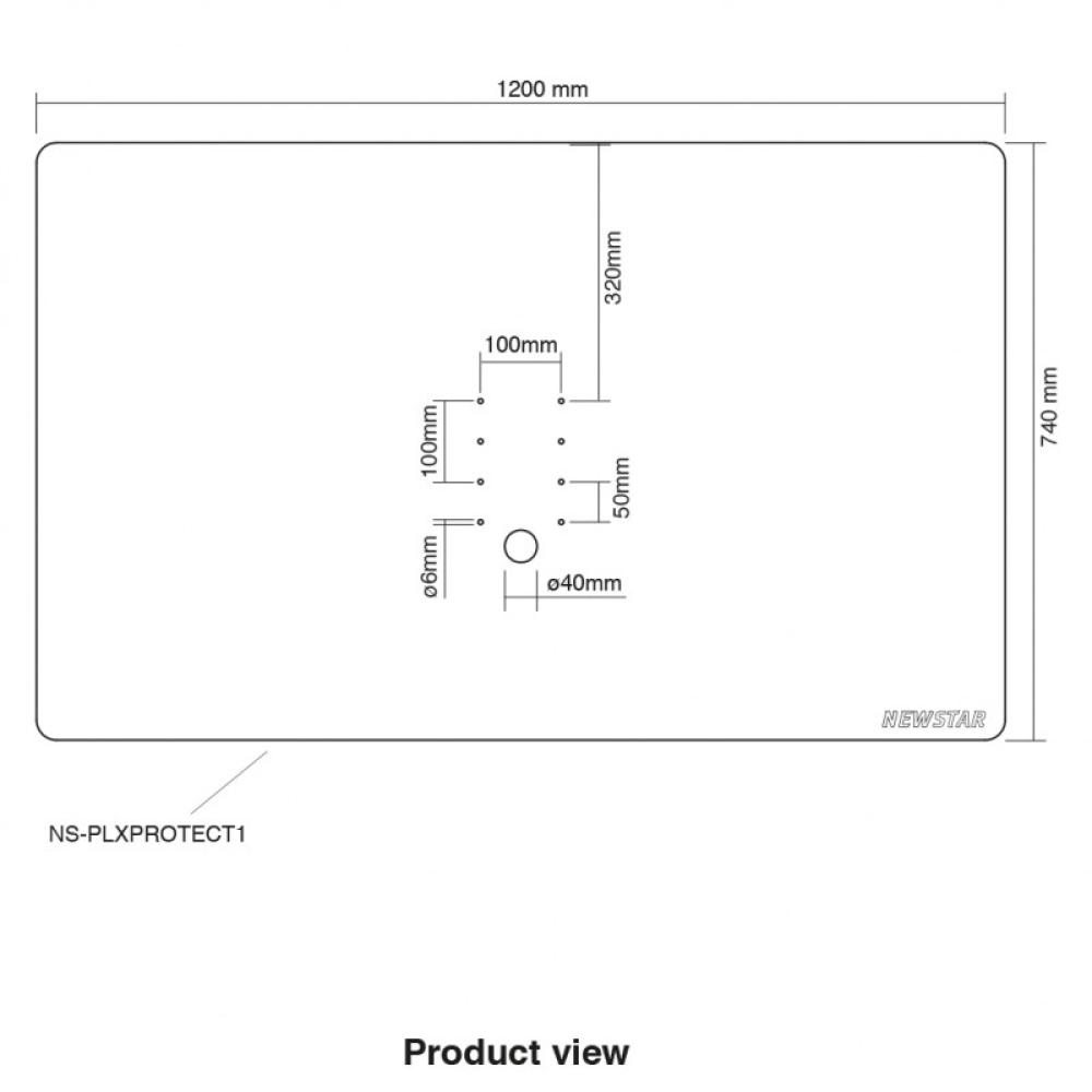 Neomounts - Pantalla transparente de