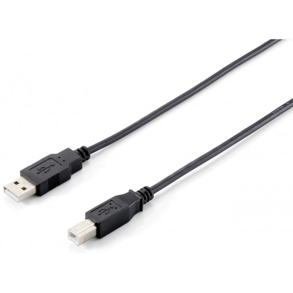 Equip - 128863 Cable USB 2.0 Tipo A a Tipo B, 1,0 m , Negro