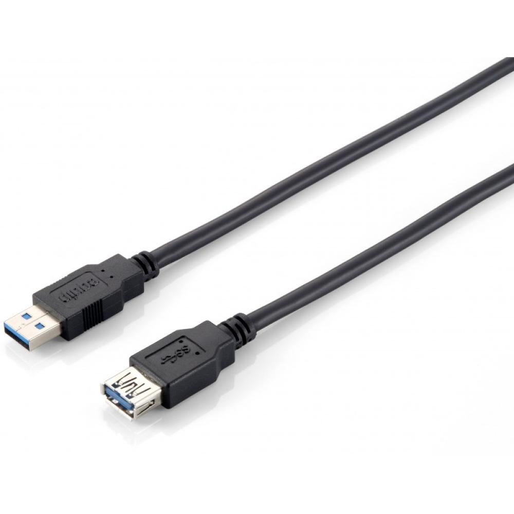 Equip - 128399 Cable de extensión USB 3.0, A/M a A/F, 3,0 m, 5 Gbps, negro