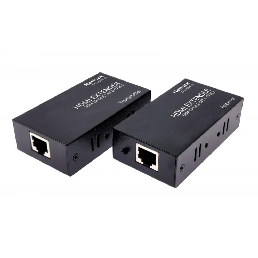 Netlock - EXT-HDMI-01 extensor audio/video Negro