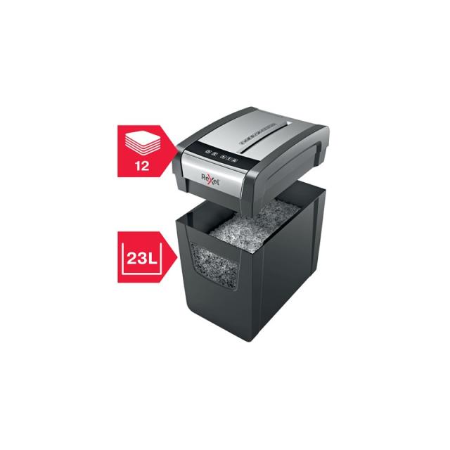 Rexel - Momentum X312-SL triturador de papel Corte en partículas 62 dB Negro, Gris
