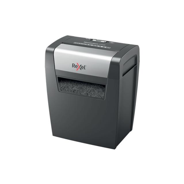 Rexel - Momentum X308 triturador de papel Corte en partículas 70 dB Negro, Gris