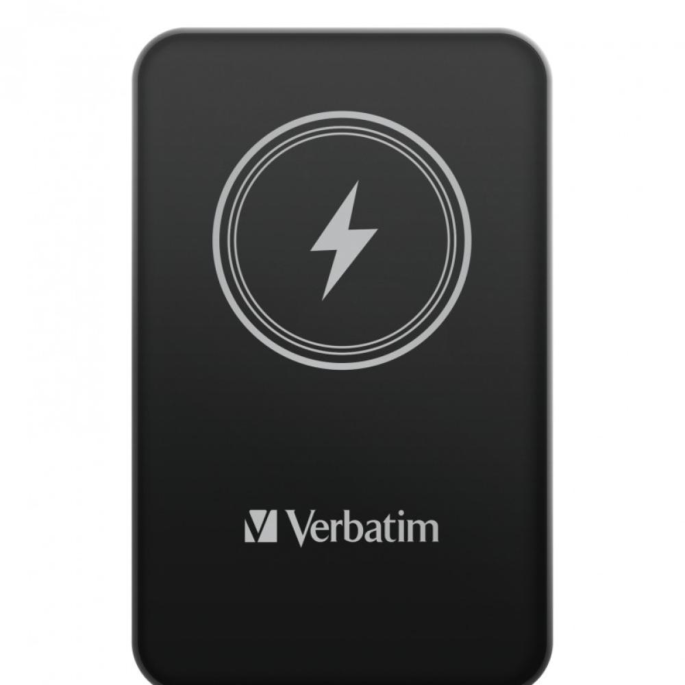 Verbatim - Charge ''n'' Go Polímero de litio 5000 mAh Cargador inalámbrico Negro